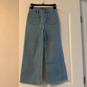 J. Crew Point Sur Denim Wide Leg Jeans